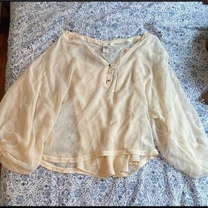 Diane Von Fursetenburg white blouse